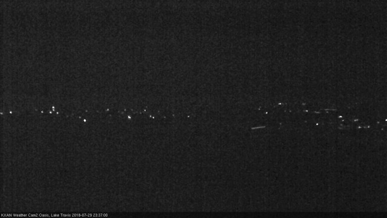 Lake Travis webcam, July 29, 2018 10:40 PM CT
