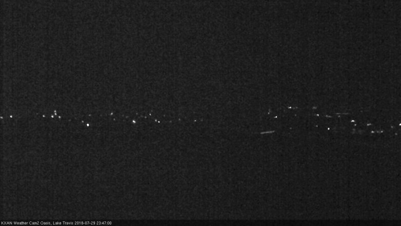 Lake Travis webcam, July 29, 2018 10:50 PM CT