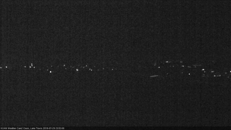 Lake Travis webcam, July 29, 2018 10:55 PM CT