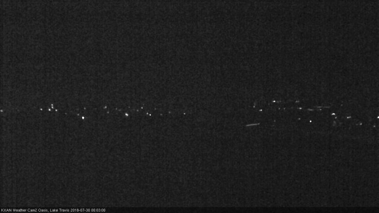 Lake Travis webcam, July 29, 2018 11:05 PM CT