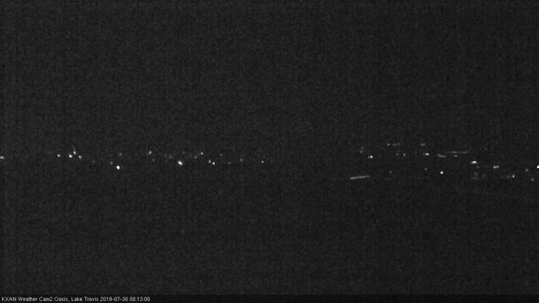 Lake Travis webcam, July 29, 2018 11:15 PM CT