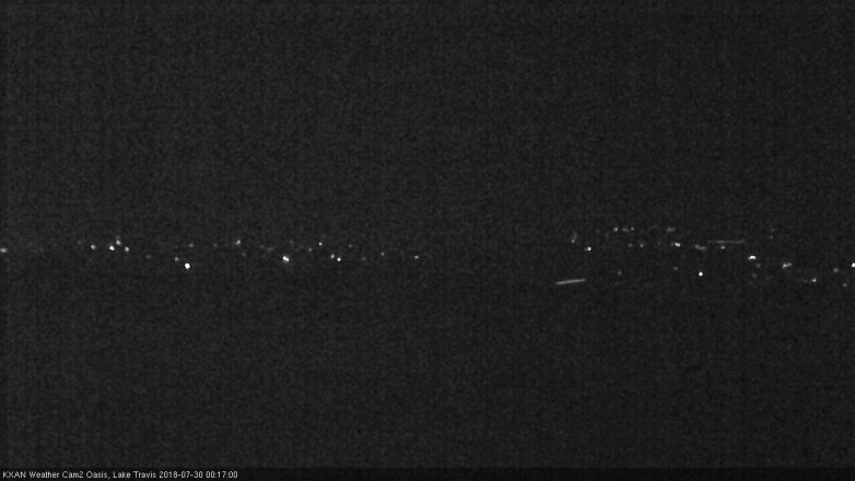 Lake Travis webcam, July 29, 2018 11:20 PM CT