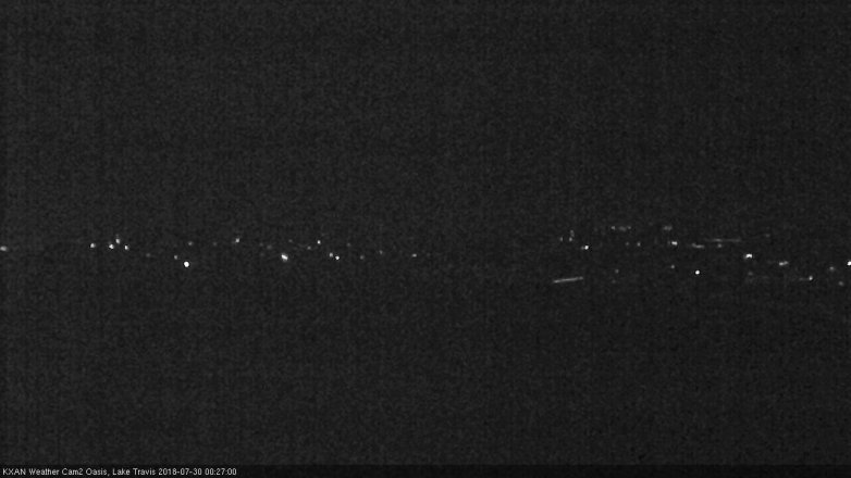 Lake Travis webcam, July 29, 2018 11:30 PM CT