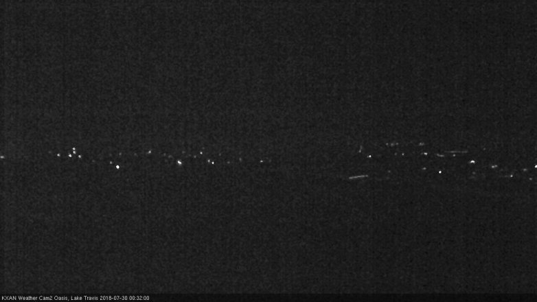 Lake Travis webcam, July 29, 2018 11:35 PM CT