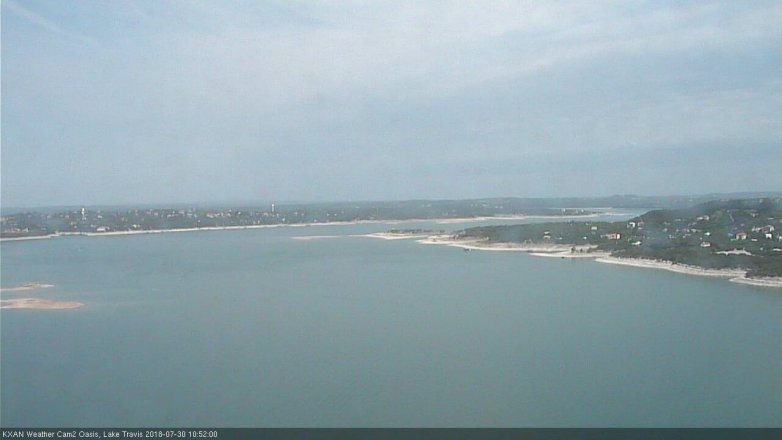 Lake Travis webcam, July 30, 2018 9:55 AM CT