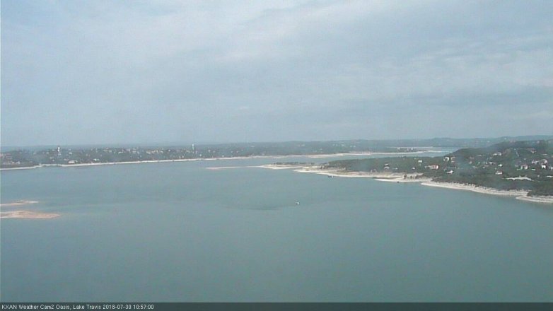 Lake Travis webcam, July 30, 2018 10:00 AM CT