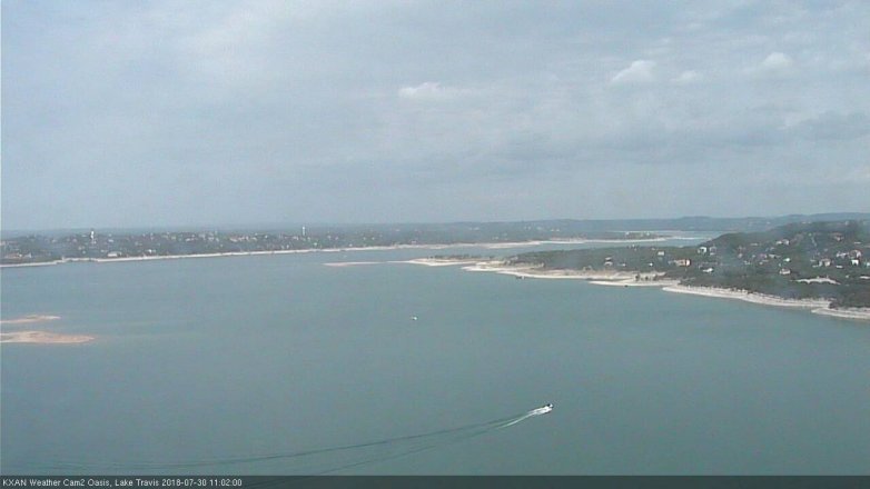 Lake Travis webcam, July 30, 2018 10:05 AM CT