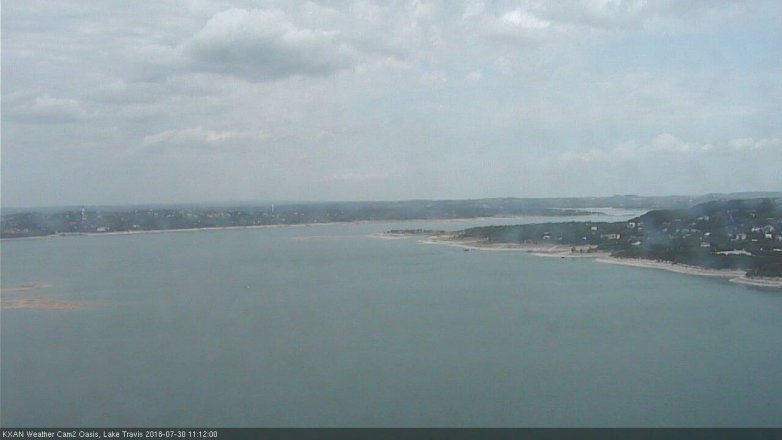 Lake Travis webcam, July 30, 2018 10:15 AM CT