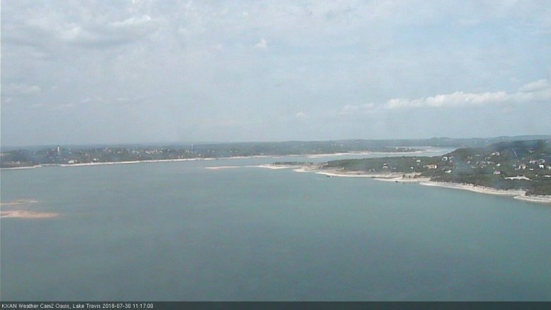 Lake Travis webcam, July 30, 2018 10:20 AM CT