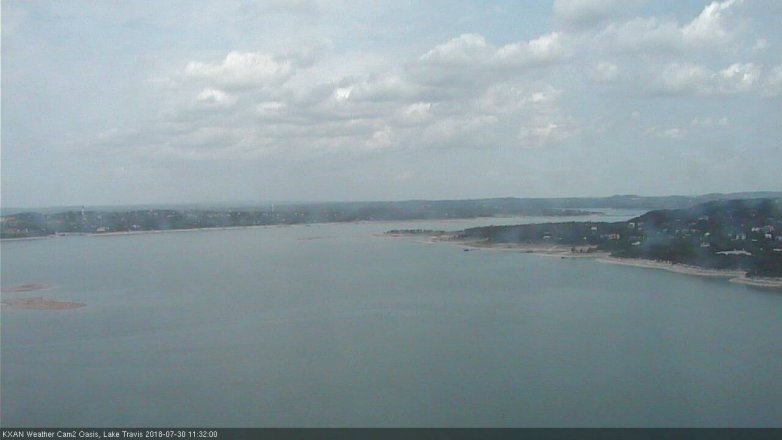 Lake Travis webcam, July 30, 2018 10:35 AM CT