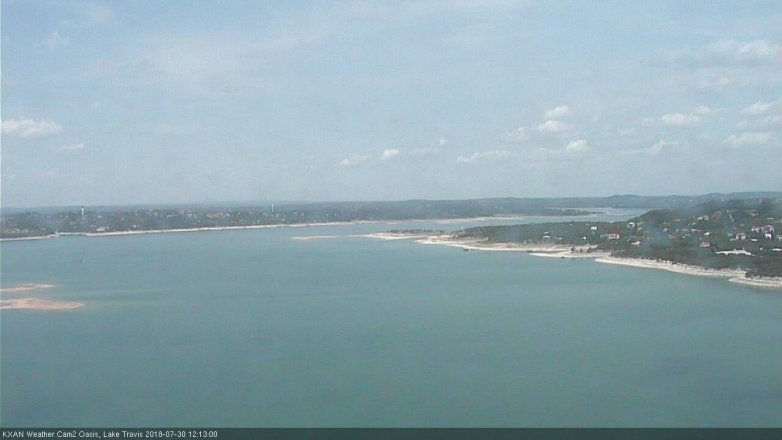 Lake Travis webcam, July 30, 2018 11:15 AM CT