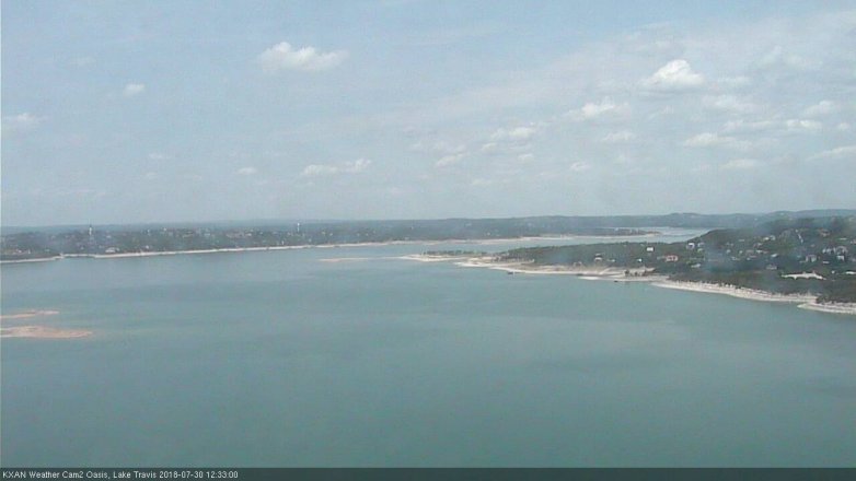 Lake Travis webcam, July 30, 2018 11:35 AM CT