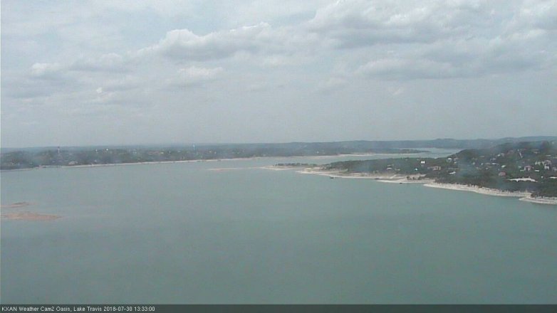 Lake Travis webcam, July 30, 2018 12:35 PM CT