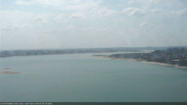 Lake Travis webcam, July 30, 2018 2:40 PM CT