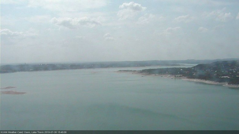 Lake Travis webcam, July 30, 2018 2:50 PM CT