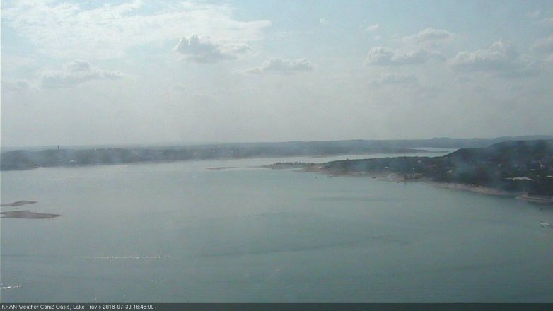Lake Travis webcam, July 30, 2018 3:50 PM CT