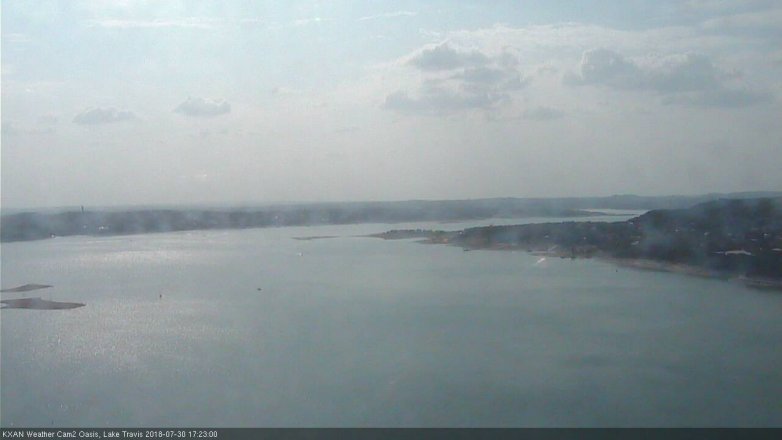 Lake Travis webcam, July 30, 2018 4:25 PM CT