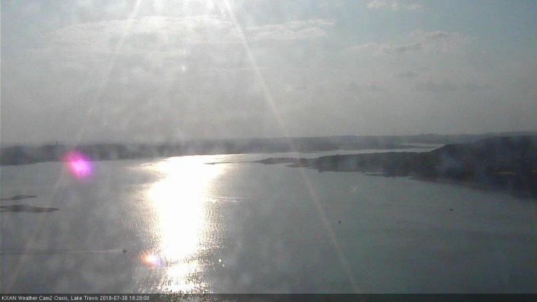 Lake Travis webcam, July 30, 2018 5:30 PM CT