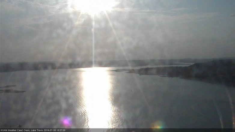 Lake Travis webcam, July 30, 2018 6:00 PM CT