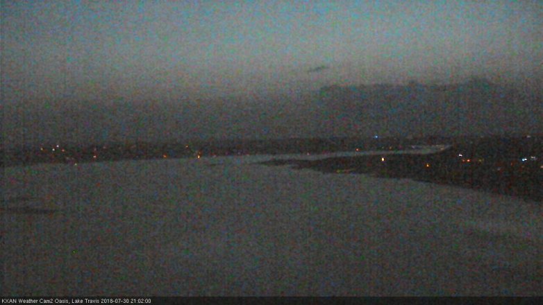 Lake Travis webcam, July 30, 2018 8:05 PM CT
