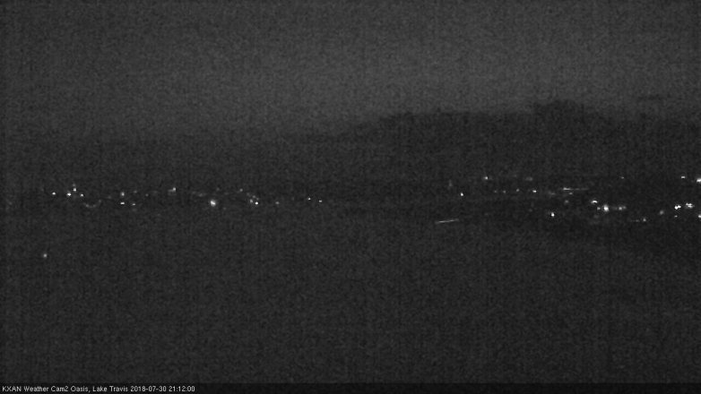 Lake Travis webcam, July 30, 2018 8:15 PM CT