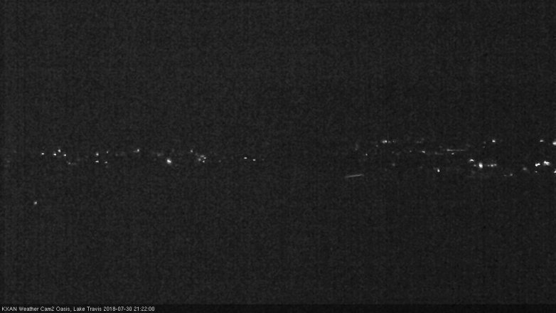 Lake Travis webcam, July 30, 2018 8:25 PM CT