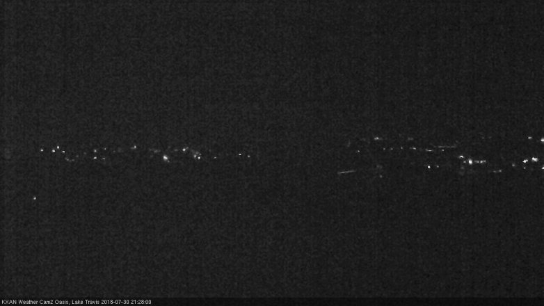 Lake Travis webcam, July 30, 2018 8:30 PM CT