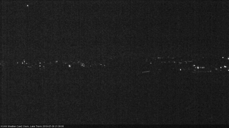 Lake Travis webcam, July 30, 2018 8:40 PM CT