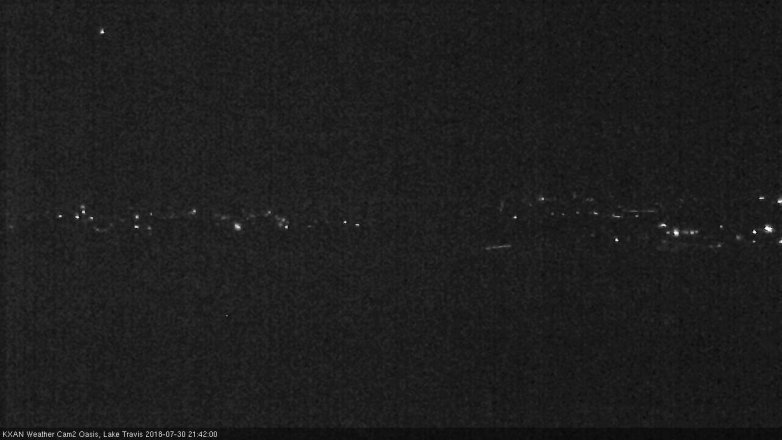 Lake Travis webcam, July 30, 2018 8:45 PM CT