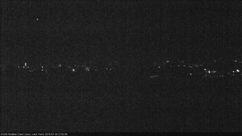 Lake Travis webcam, July 30, 2018 8:55 PM CT