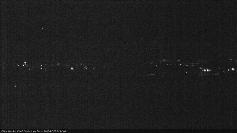 Lake Travis webcam, July 30, 2018 9:05 PM CT