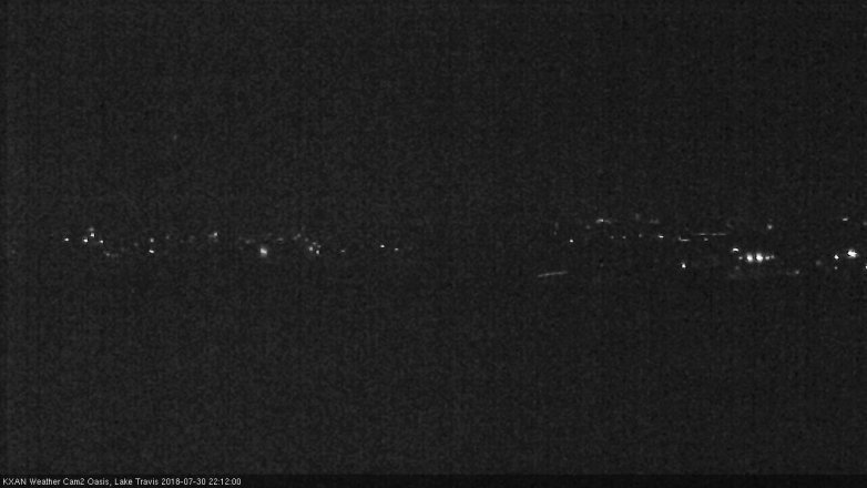 Lake Travis webcam, July 30, 2018 9:15 PM CT