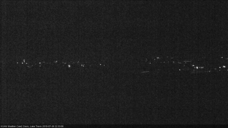 Lake Travis webcam, July 30, 2018 9:35 PM CT