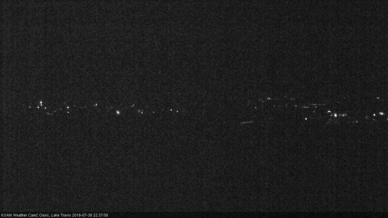 Lake Travis webcam, July 30, 2018 9:40 PM CT