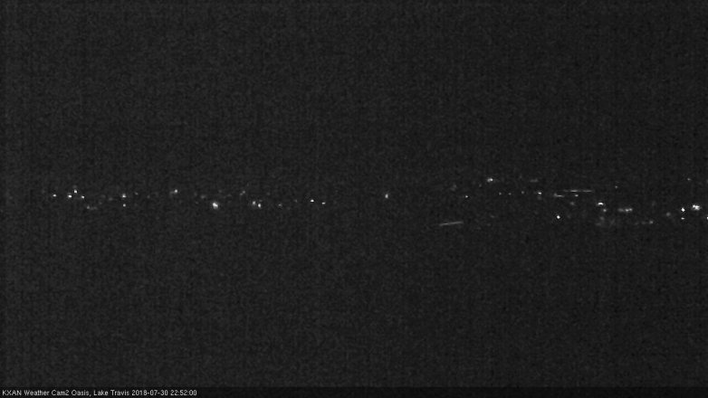Lake Travis webcam, July 30, 2018 9:55 PM CT