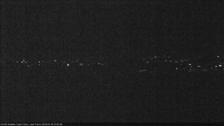 Lake Travis webcam, July 30, 2018 10:05 PM CT
