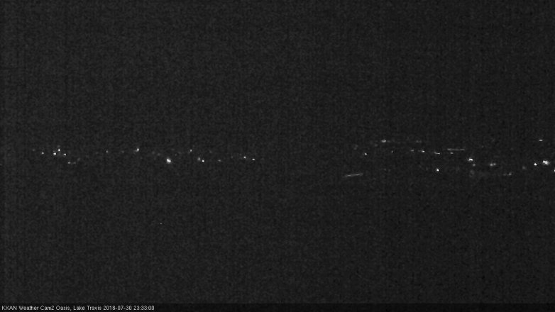 Lake Travis webcam, July 30, 2018 10:35 PM CT
