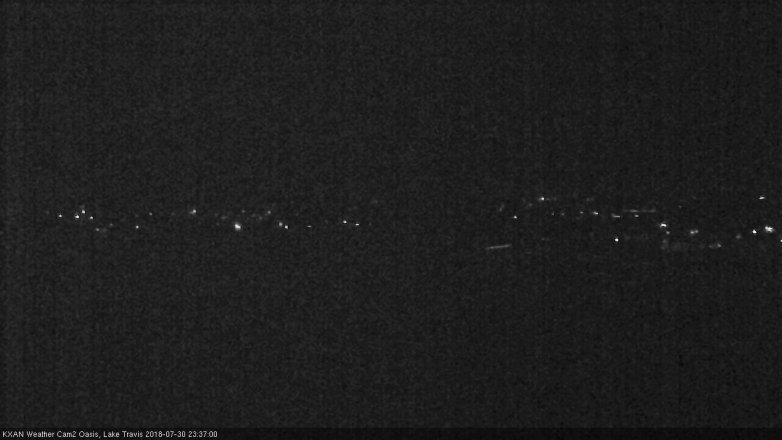 Lake Travis webcam, July 30, 2018 10:40 PM CT