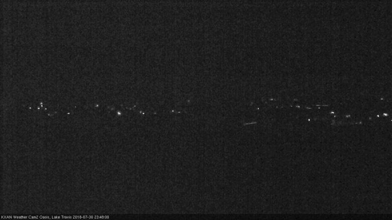 Lake Travis webcam, July 30, 2018 10:50 PM CT