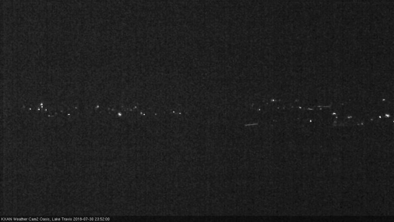 Lake Travis webcam, July 30, 2018 10:55 PM CT