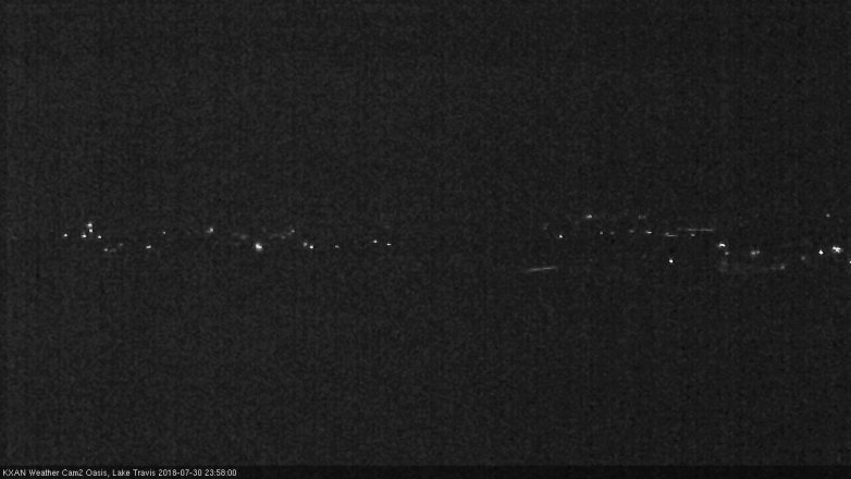 Lake Travis webcam, July 30, 2018 11:00 PM CT