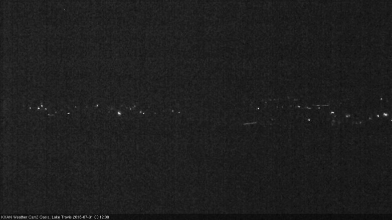 Lake Travis webcam, July 30, 2018 11:15 PM CT
