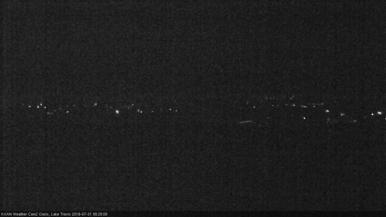 Lake Travis webcam, July 30, 2018 11:30 PM CT