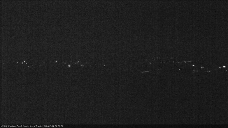 Lake Travis webcam, July 30, 2018 11:35 PM CT
