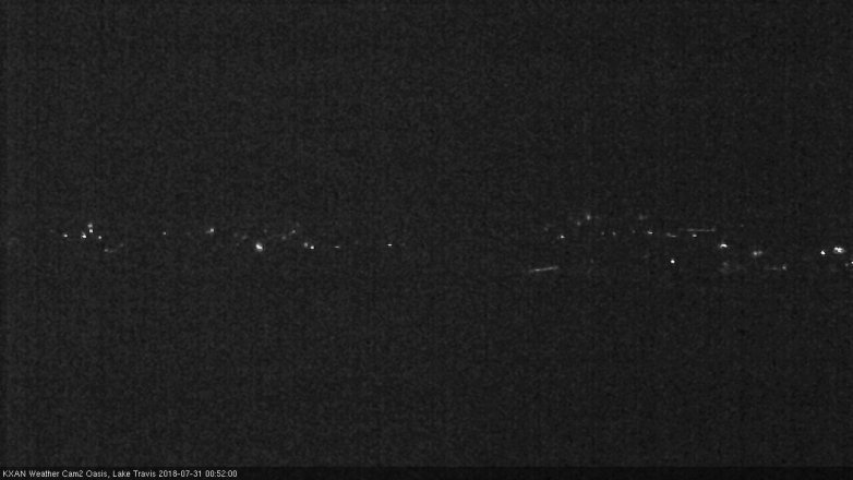 Lake Travis webcam, July 30, 2018 11:55 PM CT