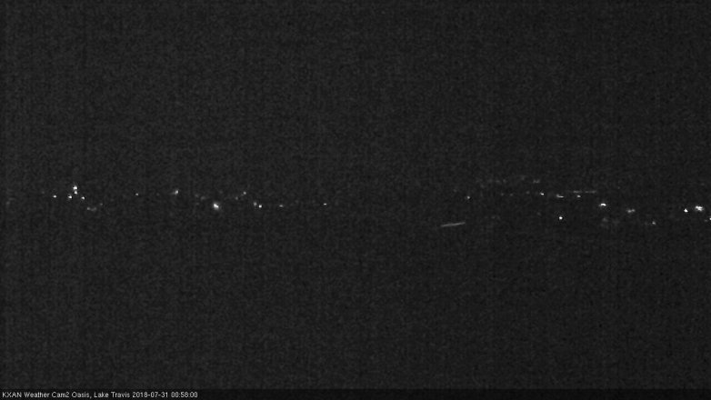 Lake Travis webcam, July 30, 2018 12:00 AM CT
