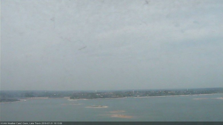 Lake Travis webcam, July 31, 2018 9:15 AM CT