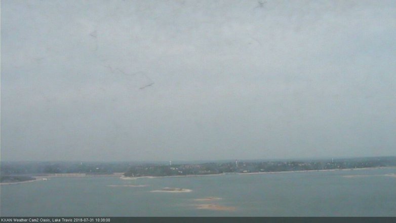 Lake Travis webcam, July 31, 2018 9:40 AM CT
