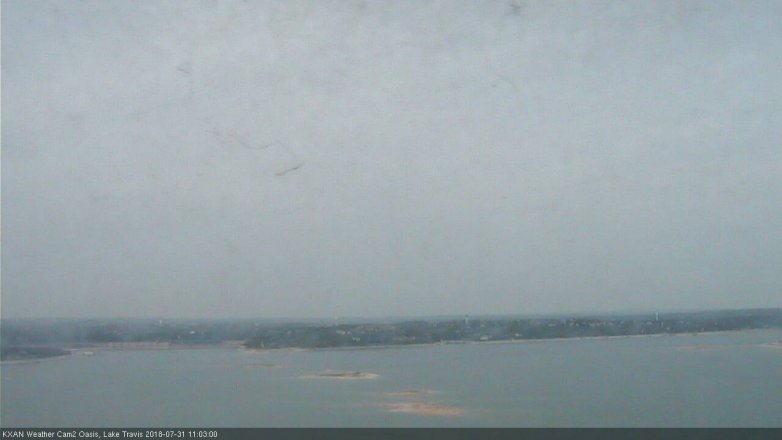 Lake Travis webcam, July 31, 2018 10:05 AM CT