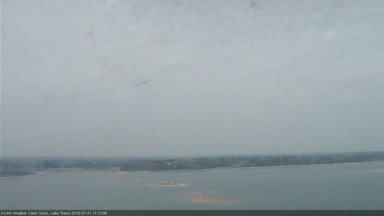 Lake Travis webcam, July 31, 2018 10:15 AM CT